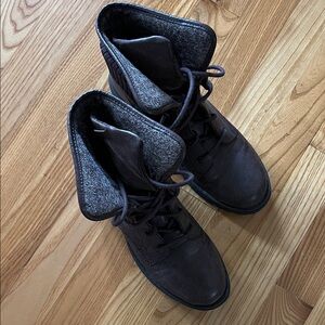 Women’s Brown Lace-Up Ankle Boots